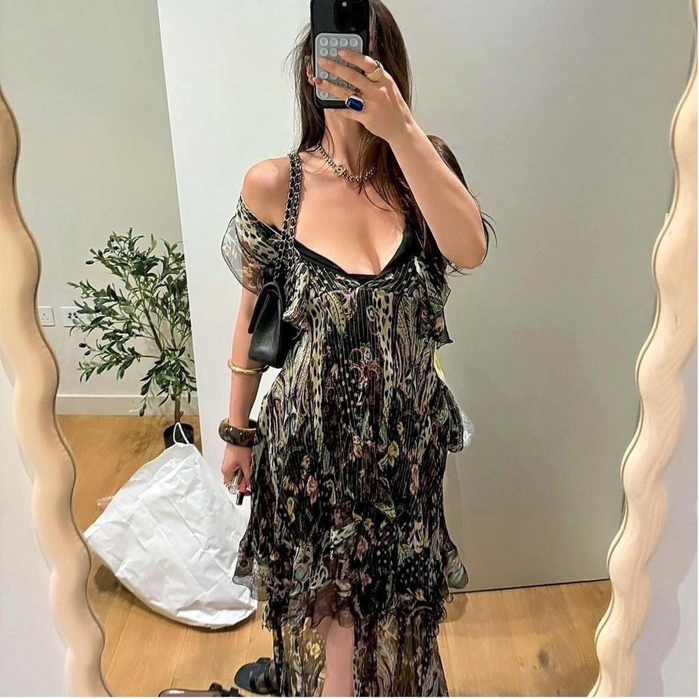 RARE Roberto Cavalli multicoloured maxi dress
